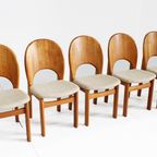 5 Vintage Deense Mid Century Eetkamer Stoelen Glostrup thumbnail 9
