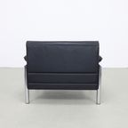 Postmoderne Fauteuil In Chroom & Leer, 1980s thumbnail 9