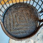 Rotan Egg Chair Met Metalen Voet, Hang Stoel, Vintage thumbnail 4