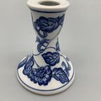 Kandelaar Porselein Blauw Wit Rond thumbnail 5