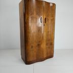 Prachtige Engelse Art Deco-Kast Van Wortelnotenhout – Jaren 30 thumbnail 13