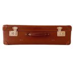 Vintage Bruine Nubuck Leren Koffer Leder Brocante thumbnail 3