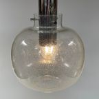 Glazen Space Age Hanglamp, Glashütte Limburg, Duitsland 1970'S thumbnail 2