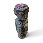 African Sculpture / Multi Material Figure / Height 65 Cm / 1970s thumbnail 6