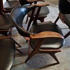 Set Van 6 Vintage Stoelen Koehoorn Stoelen Van Teeffelen thumbnail 9