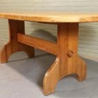Vintage Grote Massief Grenen Eettafel, Ovaal, 180 X 90 Cm thumbnail 7