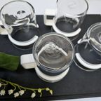 Vintage Theeglazen Bodum Denemarken Wit (Set Van Vier) thumbnail 3