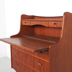 Teak Secretaire Met Spiegel Jaren 60 thumbnail 11