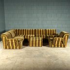 Midcentury Modulaire Zithoek/zitgroep – Velours – Jaren 70 thumbnail 2
