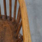 Leuke Antieke Engelse Windsor Stickback Chair Uit De 19e Eeuw Gemaakt Van Iepenhout thumbnail 8