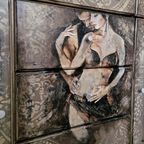 Vintage Look Dressoir/ Handbeschilderd Kast/Uniek thumbnail 5