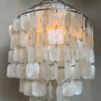 Echte Vintage Schelpen Capiz Hanglamp Lamp Parelmoer thumbnail 5