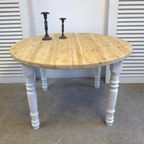 Prachtige Witte Landelijke Ronde Mango Eettafel 140 Cm thumbnail 20