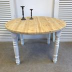 Prachtige Witte Landelijke Ronde Mango Eettafel 140 Cm thumbnail 24