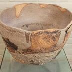 Grote Handgemaakt Keramische Wabi Sabi Schaal / Pot thumbnail 10