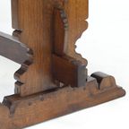 Antieke Vintage Mid-century Brutalist Eettafel thumbnail 3