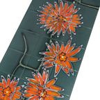 Grote Keramische Tegeltafel Adri Belarti Oranje Bloemen Abstract 109Cm thumbnail 13