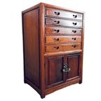 Vintage Chinees Houten Ladekastje Bestekkist 1950’s thumbnail 2