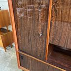 Vintage Houten Kast / Retro Barkast / Vitrine thumbnail 6