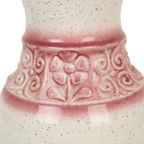 Roze Vintage Vaas West Germany Bloemen Üebelacker Keramik 634-30 thumbnail 10