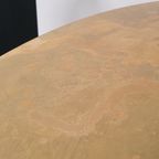Messing Gepatineerde Tafel Rond Wabi Sabi Gietijzer Voet Pedrali thumbnail 7