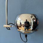 Chrome Eyeball Wall Lamp - Arc Wall Light - Mid Century Light Fixture - Space Age thumbnail 11