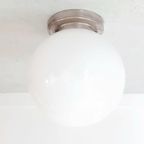 Grote Bol Lamp – Art Deco – <<<brand>>>-jaren 30 – Opaal Glas Doorsnede 35 Cm (rc09) thumbnail 2