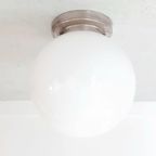 Grote Bol Lamp – Art Deco – Philips-Jaren 30 – Opaal Glas Doorsnede 35 Cm (Rc09) thumbnail 2