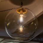 Large Vintage Glass Bulb Lamp, Raak Amsterdam 1960S thumbnail 3