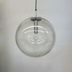 Large Limburg Glashütte Hanging Lamp Globe 1970S Germany thumbnail 2