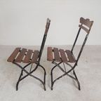 Set Van 2 Klapstoelen, Terrasstoelen, Jaren 30 thumbnail 7