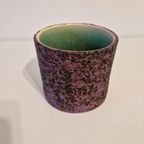 Vintage Berkenbast Pot Paarse Bloempot Vintage Pot thumbnail 2