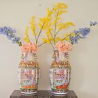 Aziatische Vazen Groot Model 46cm Kleurrijk, Set Chinese Vaas. thumbnail 5