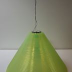 Murano Groen Glazen Hanglamp Solaris Van Leucos, Design R. Toso & Massari Voor Leucos, 1980S thumbnail 9