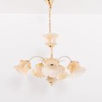 Murano Glass ‘flower’ Chandelier, 1960’s Italy thumbnail 2