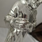 Italian Padre Pio Sculpture Silver Plated Argenti 925 Rare thumbnail 4