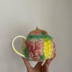 Vintage Keramiek Fruit Theepot Fruit Decor Made In France thumbnail 4