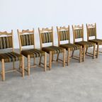 Brutalist Eetkamerstoelen | Vintage Stoelen | Jaren 60 | (4) thumbnail 9