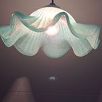 Vintage Glazen Hanglamp Blauw thumbnail 10