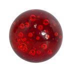Handmade - Murano - Presse Papier / Paperweight - Red With Bubbles thumbnail 2