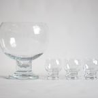 Punch Bowl By Erkkitapio Siiroinen For Riihimaen Lasi, Finland 1970S thumbnail 6