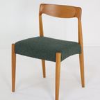 Set Van 4 Deense Stoelen Eetkamerstoelen 'bjerremose' Vintage Reupholstered thumbnail 10