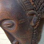 Set Van 2 Vintage/antieke Tchokwe Houten Maskers thumbnail 13