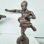 Set Bronzen Beelden Shaolin Monniken Boeddhisme thumbnail 14