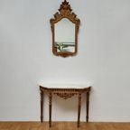 Barok Rococo Wandconsole Sidetable Met Marmer Blad En Spiegel 02 thumbnail 5