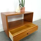 Deens Teak Design Dyrlund Kast Lp Tv Meubel Op Wielen thumbnail 4
