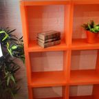 Zeldzame Cubitec Kast Roomdivider Oranje Vintage thumbnail 9