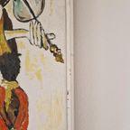 Jaren 70 Olieverf Op Doek Clown Gesigneerd thumbnail 10