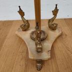 Vintage Messing Rococo Staande Kapstok Hollywood Regency Hall Tree 8 thumbnail 5