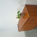 Teak Kast Met Schuine Poten En Lades Uit Zweden thumbnail 16